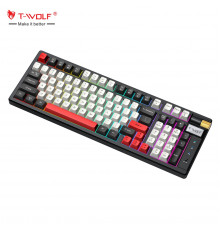 Клавиатура игровая механическая T-WOLF T70 RGB, беспроводная