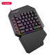 Клавиатура игровая T-Wolf T19 LED MINI, проводная, одноручная
