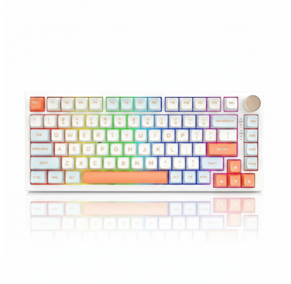 Клавиатура VGN N75 Jelly Orange, игровая, механическая, проводная