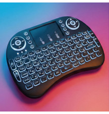 Клавиатура MINI KEYBOARD с подсветкой (EN-RU), беспроводная 