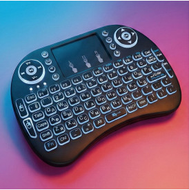Клавиатура MINI KEYBOARD с подсветкой (EN-RU), беспроводная 