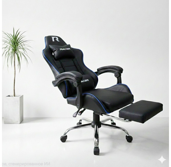 Кресло игровое RACER Mustang, чёрный