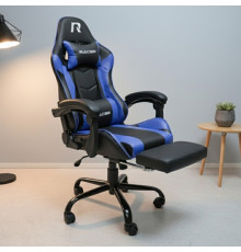 Кресло игровое RACER Mustang, чёрный+синий