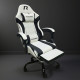 Кресло игровое RACER Mustang, белый+чёрный