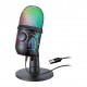 Микрофон конденсаторный с RGB подсветкой, чёрный