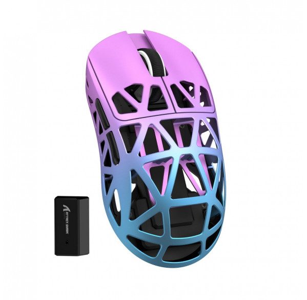 Мышь Attack Shark R2 Twilight Purple, игровая, беспроводная, перезаряжаемая