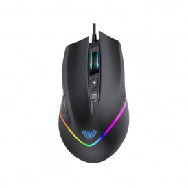 Мышь AULA F805, черная, игровая, проводная 