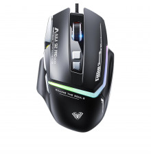 Мышь Aula S12 PRO, черная, игровая, проводная