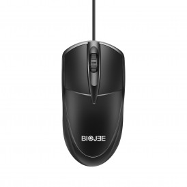 Мышь офисная проводная Biojee E100, черная