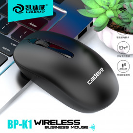 Мышь Cadeve BP-K1, черная, офисная, беспроводная
