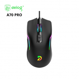 Мышь Deiog A70 pro, черная, игровая, проводная