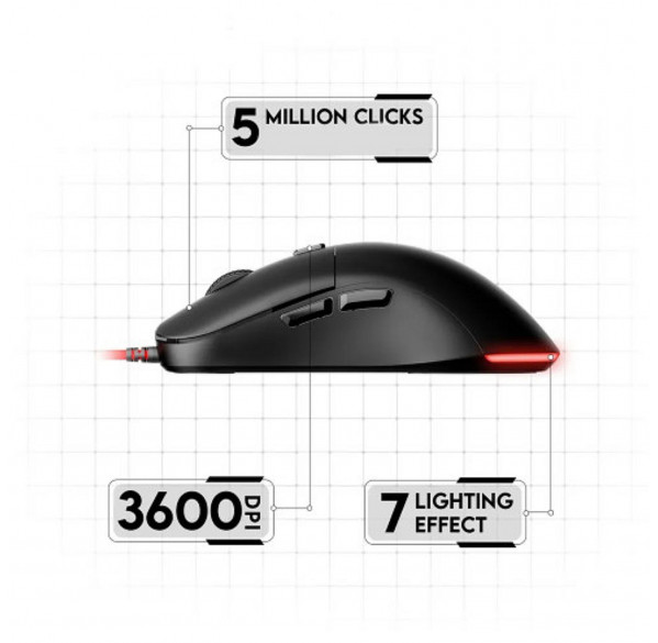 Мышь Fantech Kanata, игровая, проводная