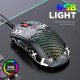 Мышь игровая проводная Free Wolf M5 RGB Macro + грипсы