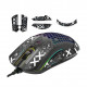 Мышь игровая проводная Free Wolf M5 RGB Macro + грипсы
