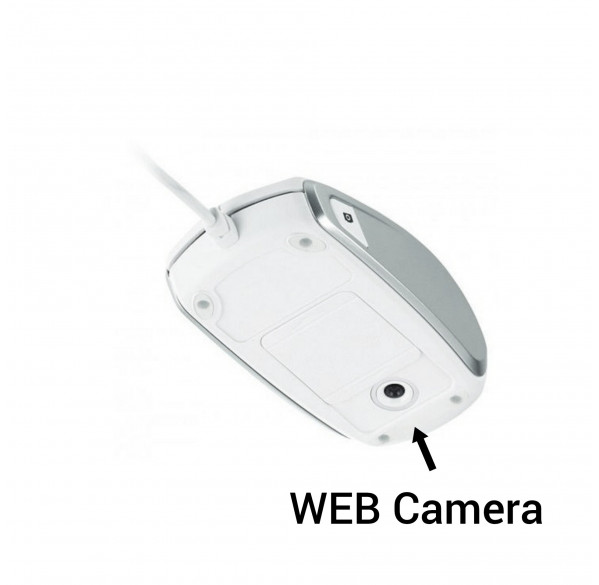 Мышь проводная Genius All in One + WEB Camera (2 в 1) белая Мышь проводная Genius All in One + WEB Camera (2 в 1) белая