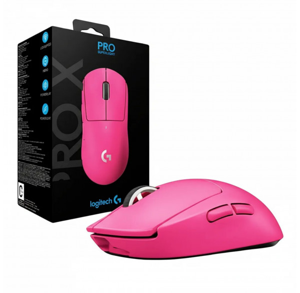 Мышь игровая беспроводная Logitech G PRO X Superlight, розовая Мышь игровая беспроводная Logitech G PRO X Superlight, розовая