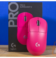 Мышь игровая беспроводная Logitech G PRO X Superlight 2, розовая
