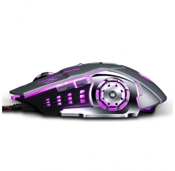 Мышь игровая проводная T-WOLF V6, серый Мышь игровая проводная T-WOLF V6, серый
