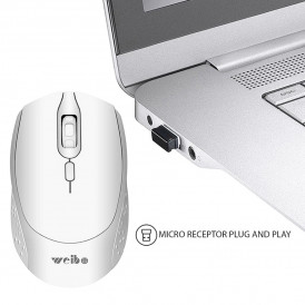 Мышь беспроводная Weibo RF-6400 белая