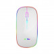 Мышь беспроводная Weibo RF-6800 белая с RGB подсветкой