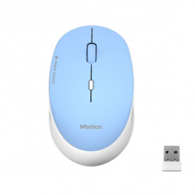 Мышь офисная беспроводная Meetion R570, бесшумная, синий