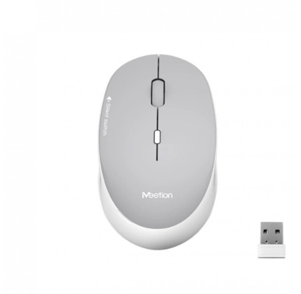 Мышь Meetion R570, серая, офисная, беспроводная