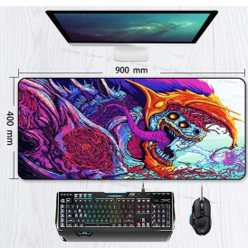 Коврик для стола mousepad 900x400 Hyper Beast CSGO Skin