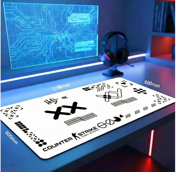 Коврик для стола 1200x600 CS:GO Skin information flow (mousepad)