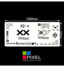 Коврик для стола 1200x600 CS:GO Skin information flow (mousepad)