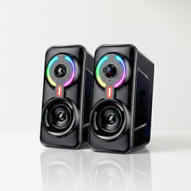 Колонки JEDEL S-570 RGB (3.5mm + Bluetooth подключение)