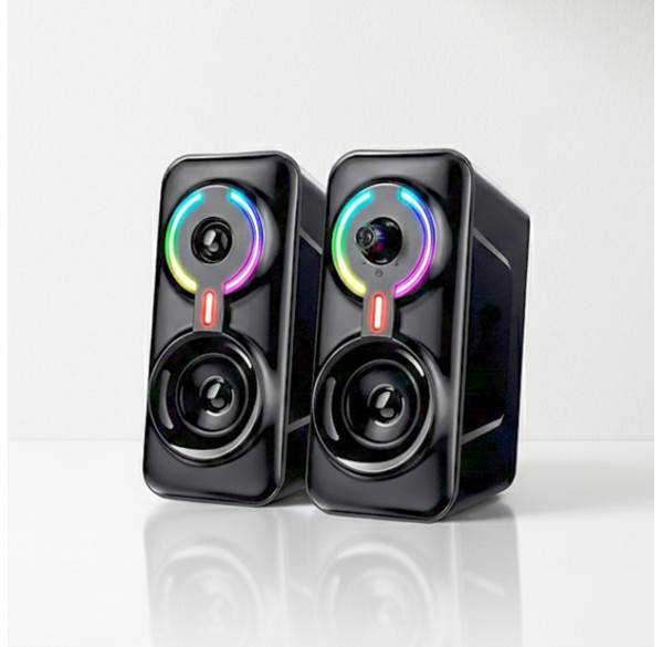 Колонки JEDEL S-570 RGB (3.5mm + Bluetooth подключение)