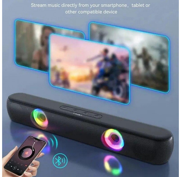 Колонки беспроводные T-Wolf B320 soundbar RGB Колонки беспроводные T-Wolf B320 soundbar RGB