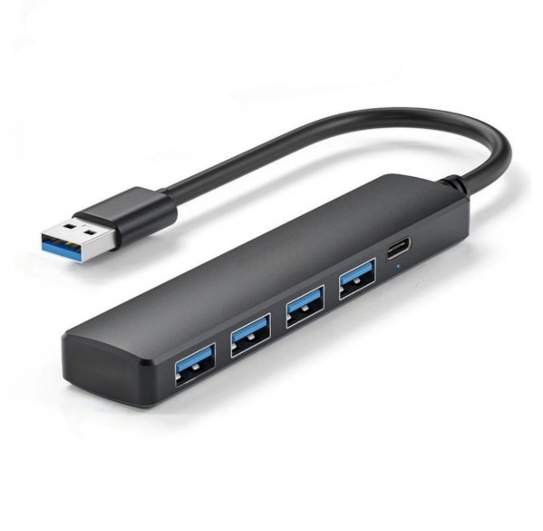 USB Hub разветвитель на 4 USB 3.0, 1 Type-c с выключателем USB Hub разветвитель на 4 USB 3.0, 1 Type-c с выключателем
