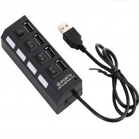 USB Hub разветвитель на 4 USB с выключателями