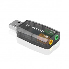 Переходник адаптер с USB на Audio AUX 3.5мм (внешний USB аудиоконтроллер)