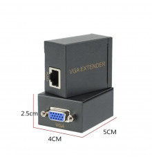 Переходник удлинитель VGA (до 60м. с использованием кабеля Ethernet)