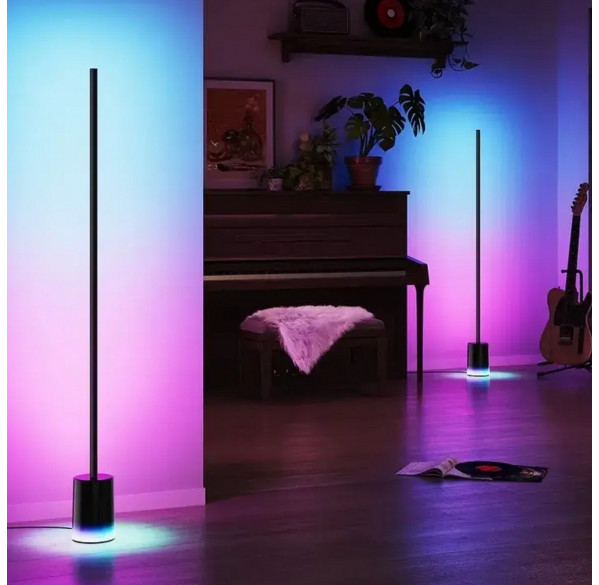 Лампа напольная RGB 100см. + пульт (1 шт. последняя)