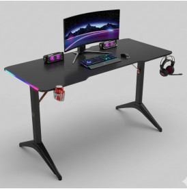 Стол компьютерный игровой D2208, 120x60см, с LED подсветкой