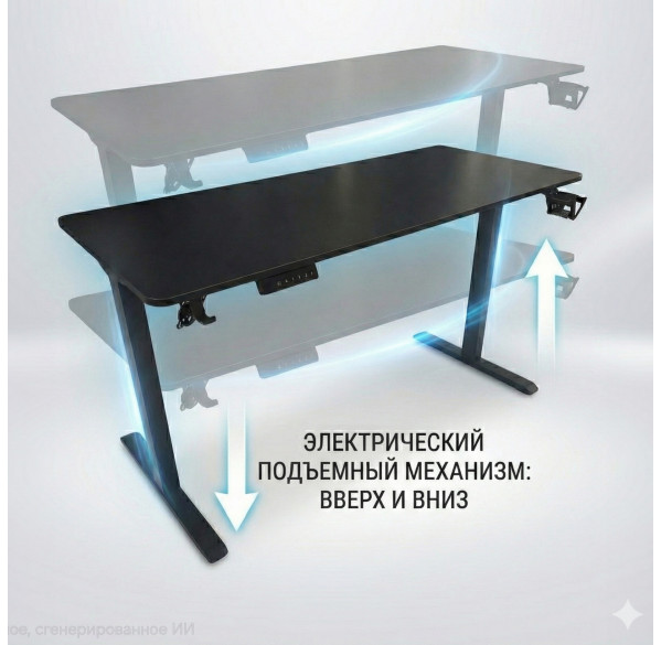 Стол компьютерный с подъёмным электрическим механизмом, 140x60 см