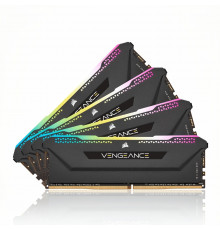 Оперативная память RAM DDR4 64GB (4x16GB) 3000MHz Corsair Vengeance RGB PRO