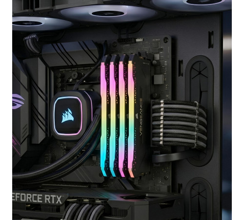 Оперативная память RAM DDR4 64GB (4x16GB) 3000MHz Corsair Vengeance RGB PRO