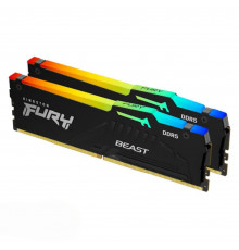 Оперативная память RAM DDR5 64GB (KIT 2x32) 6400MHz Kingston FURY Beast ARGB