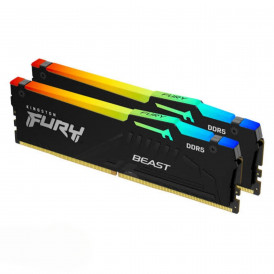 Оперативная память RAM DDR5 64GB (KIT 2x32) 6400MHz Kingston FURY Beast ARGB