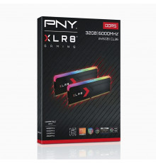 Оперативная память RAM DDR5 32GB (KIT 2x16) 6000MHz PNY XLR8 Gaming EPIC-X RGB™