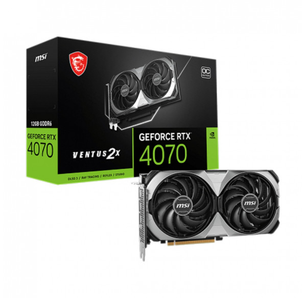 Видеокарта Nvidia RTX 4070 12GB MSI Ventus 2x