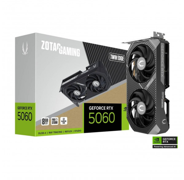 Видеокарта Nvidia RTX 5060 8GB ZOTAC Gaming Twin Edge Видеокарта Nvidia RTX 5060 8GB ZOTAC Gaming Twin Edge