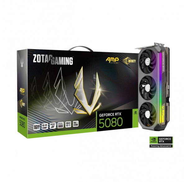 Видеокарта Nvidia RTX 5080 16GB ZOTAC AMP EXTREME INFINITY Видеокарта Nvidia RTX 5080 16GB ZOTAC AMP EXTREME INFINITY