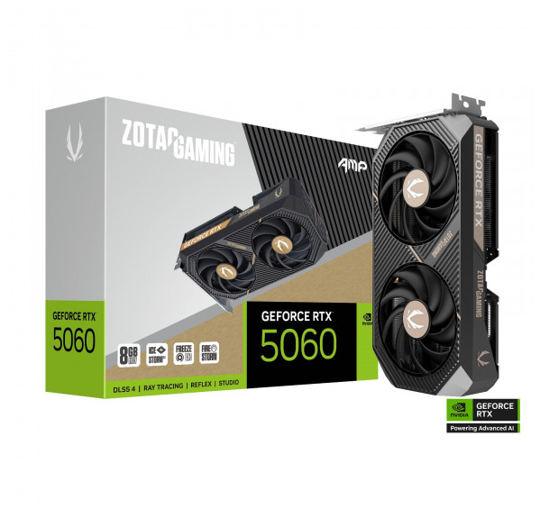 Видеокарта Nvidia RTX 5060 8GB ZOTAC Gaming AMP