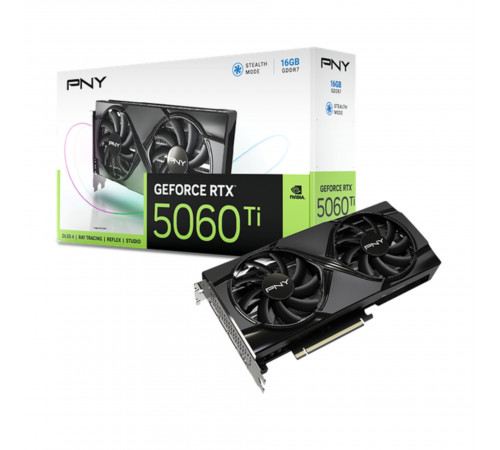 Видеокарта Nvidia RTX 5060 TI 16 GB PNY Dual Fan