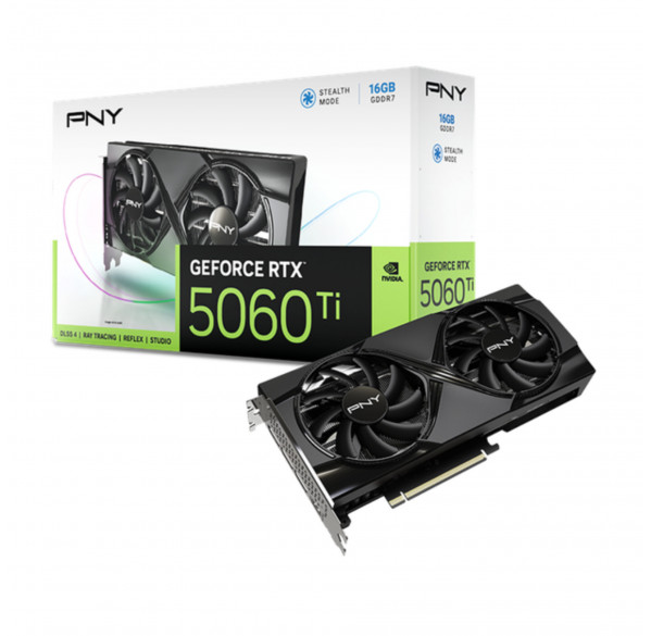 Видеокарта Nvidia RTX 5060 TI 16GB PNY Verto Dual OC Видеокарта Nvidia RTX 5060 TI 16GB PNY Verto Dual OC